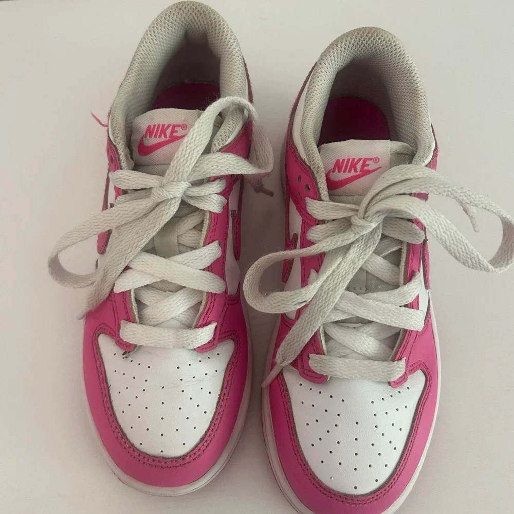 Nike Dunk Low Pink White Kids Girls Shoes Sneakers 1Y